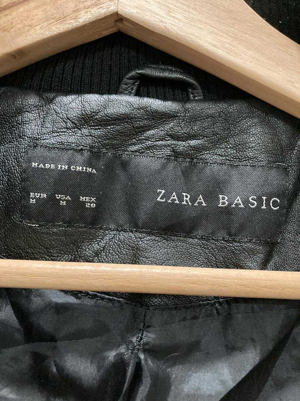 Archival Clothing × Zara Zara Basic Leather Jacket - image 7