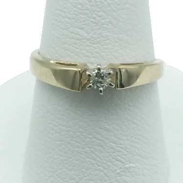 10K .08ct Diamond Engagement Ring