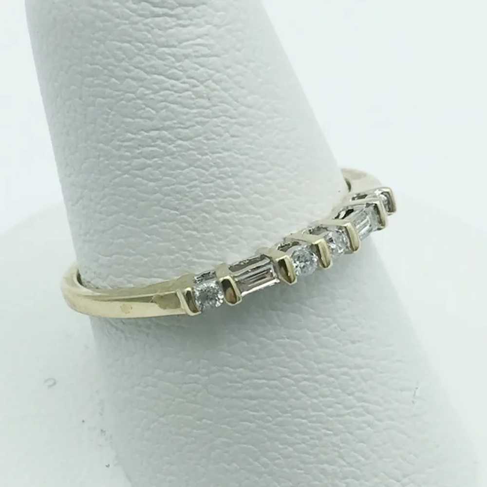 14K .12ctw Diamond Fashion Ring - image 2