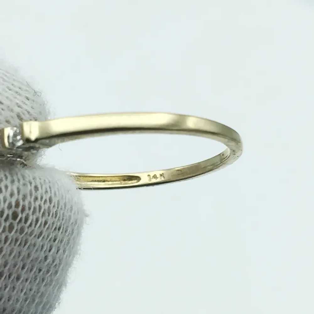 14K .12ctw Diamond Fashion Ring - image 4