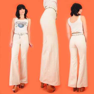 Vintage 1970s Girls Denim Blue Jeans: High Waist Bell Bottoms, New Old  Stock, Never Worn, Hippie Disco Pants, girls size 14