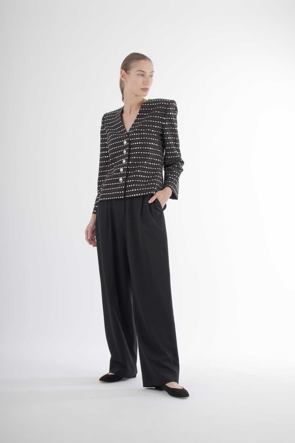 1980's Galanos Structural Studded Blazer - image 3