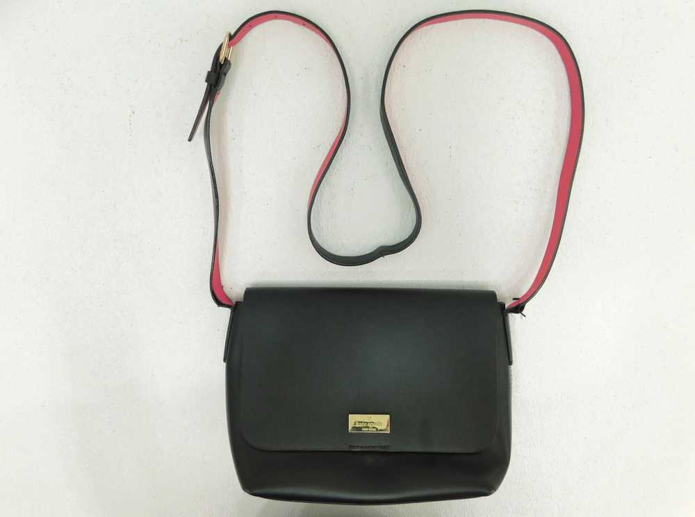 Kate Spade Black Handbag With Pink Lining - image 1