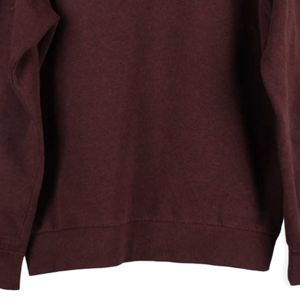 Carhartt Sweatshirt - Medium Burgundy Cotton Blend - image 6