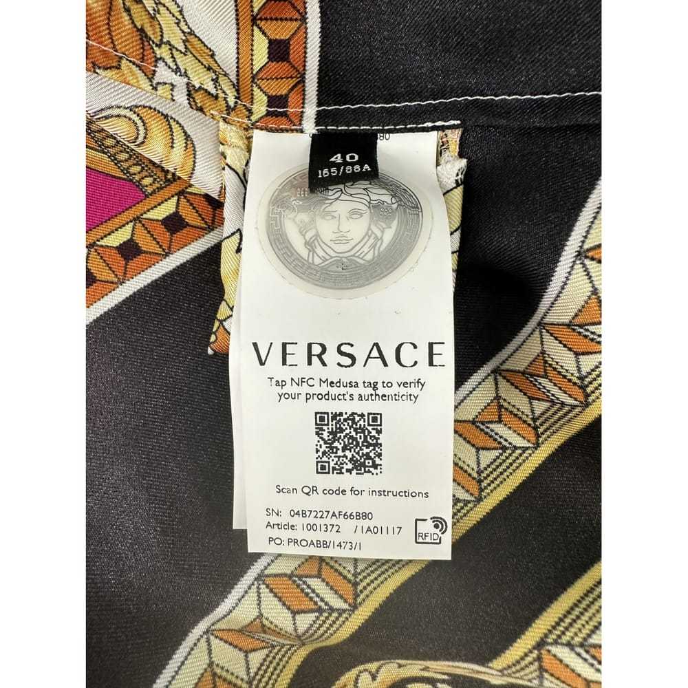 Versace Silk mid-length dress - image 2