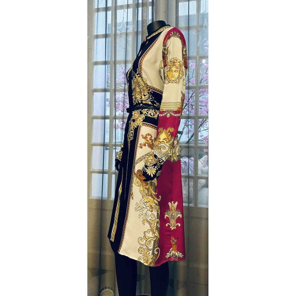 Versace Silk mid-length dress - image 5