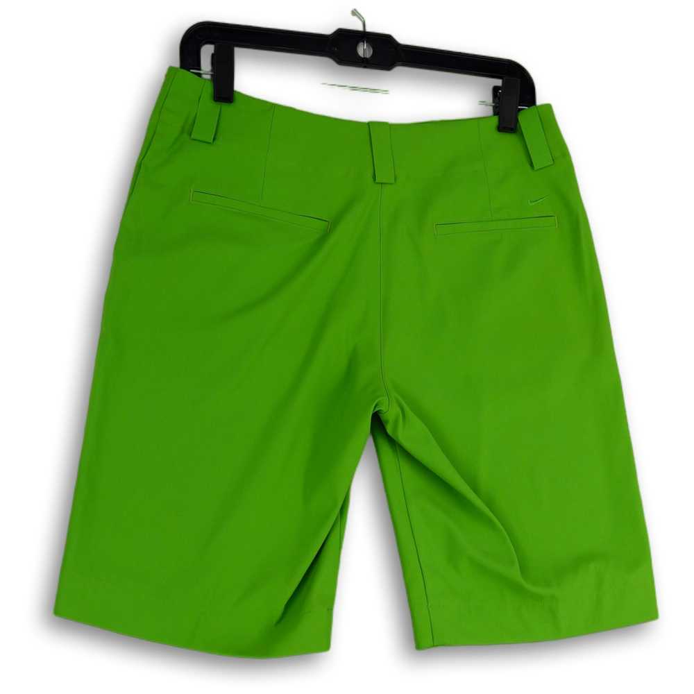 Nike NWT Womens Green Flat Front Slash Pockets St… - image 4