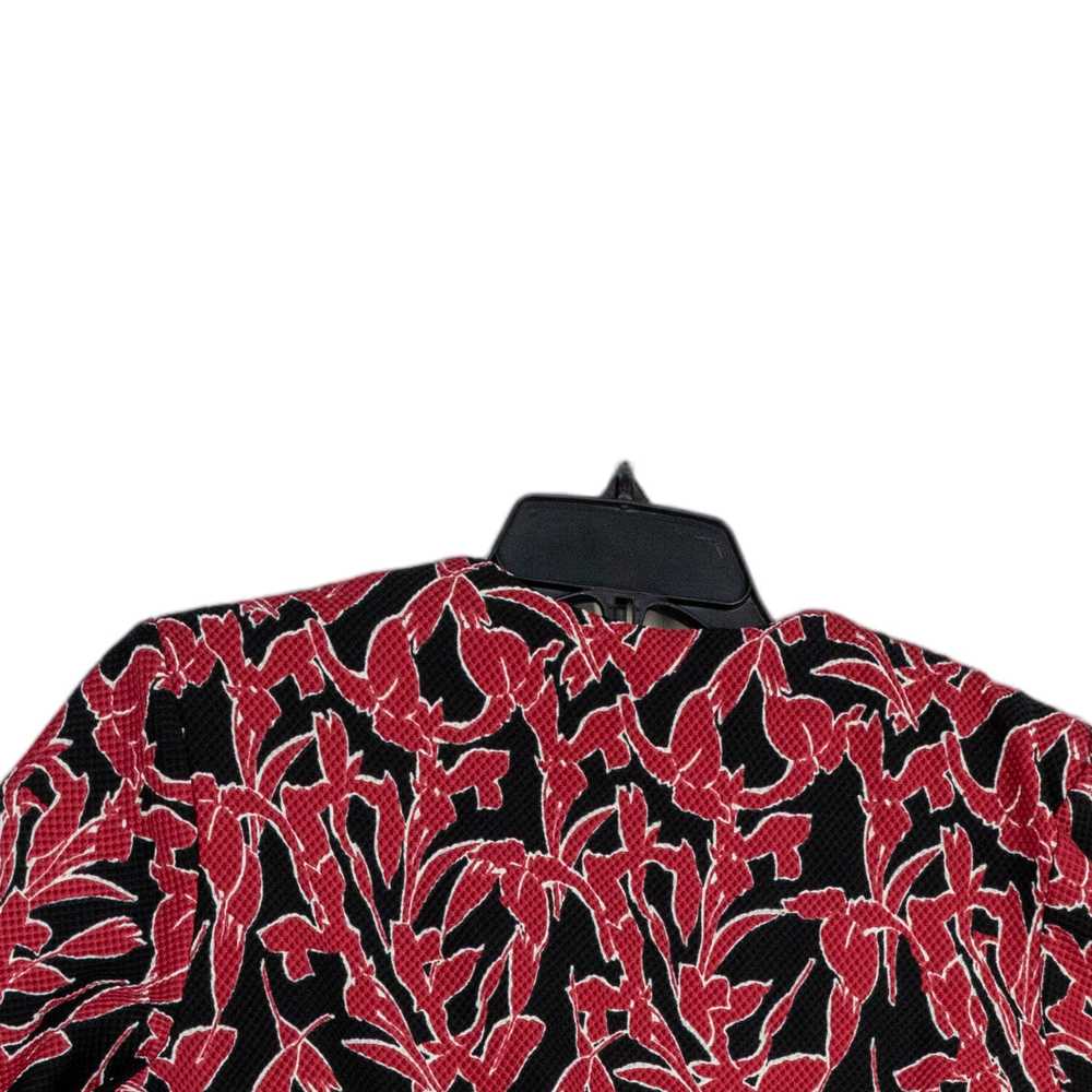 Danny And Nicole Womens Red Black Floral 3/4 Slee… - image 2