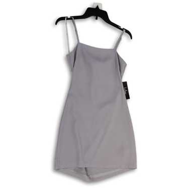 Lulus NWT Womens Gray Sleeveless Square Neck Back… - image 1