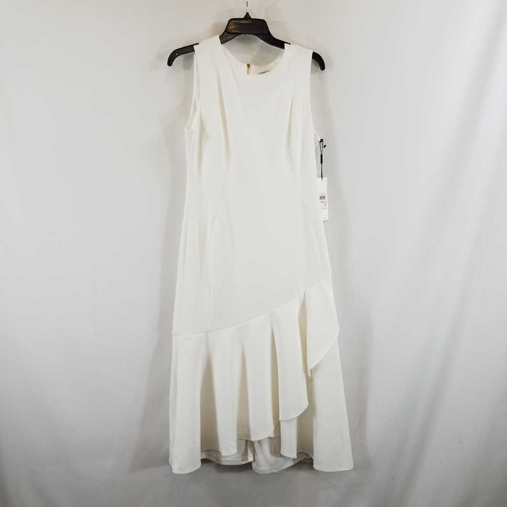 Calvin Klein Women White Midi Dress 10 M NWT - image 1