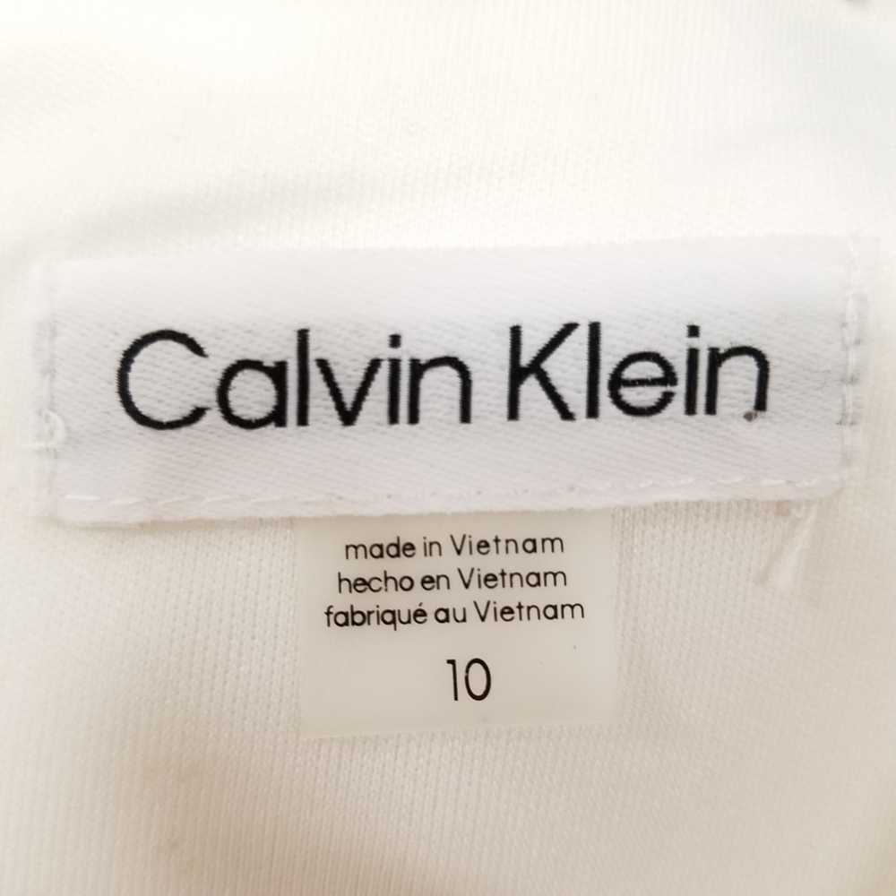 Calvin Klein Women White Midi Dress 10 M NWT - image 4