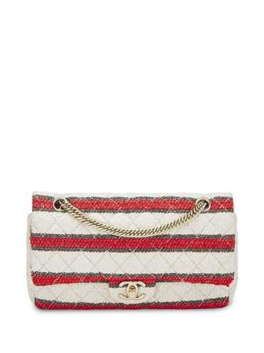 CHANEL Pre-Owned 2009 Classic Flap striped should… - image 1