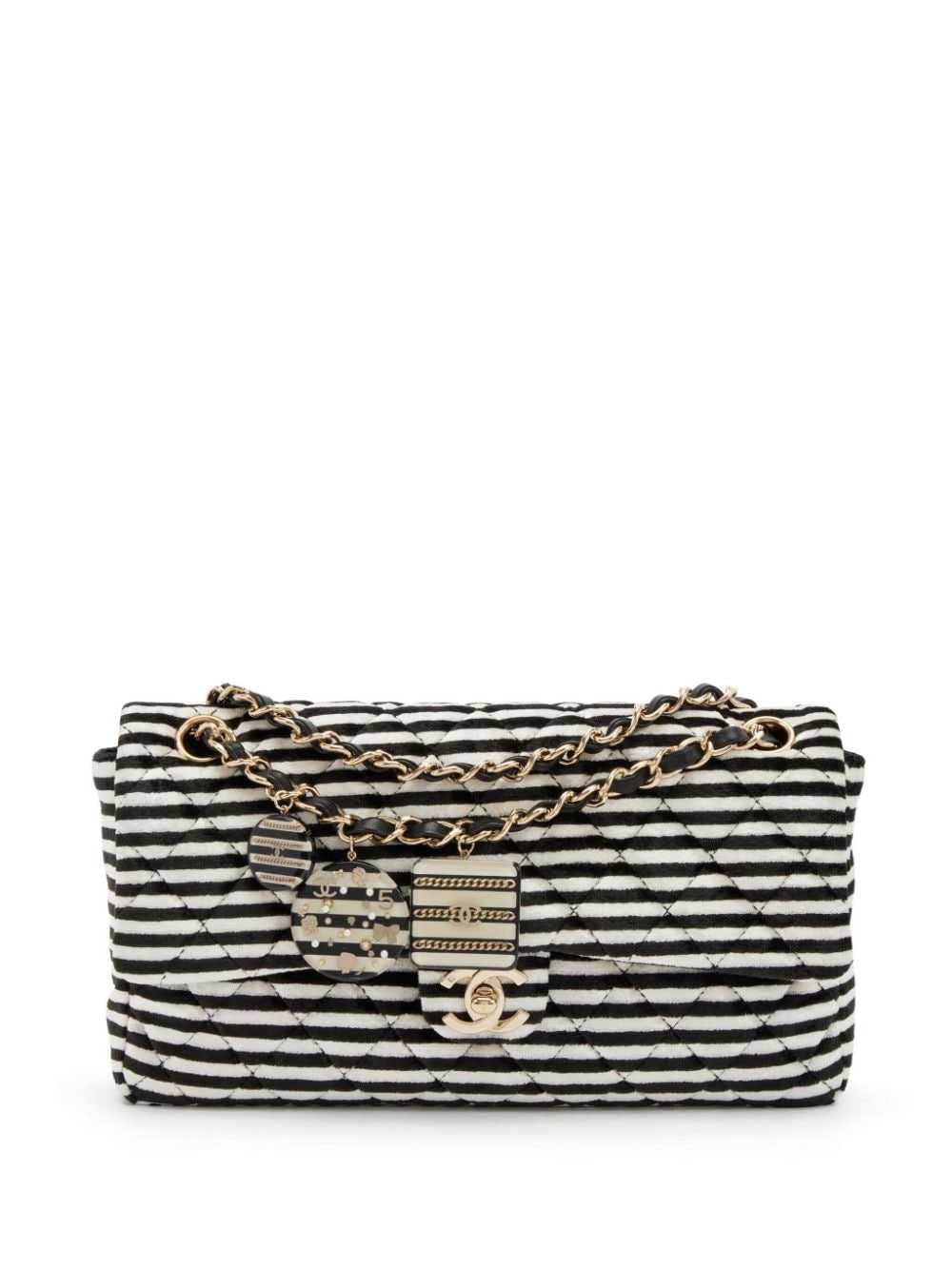 CHANEL Pre-Owned 2006 Classic Flap striped should… - image 1