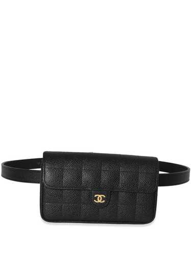 CHANEL Pre-Owned Choco Bar leather belt bag - Blac