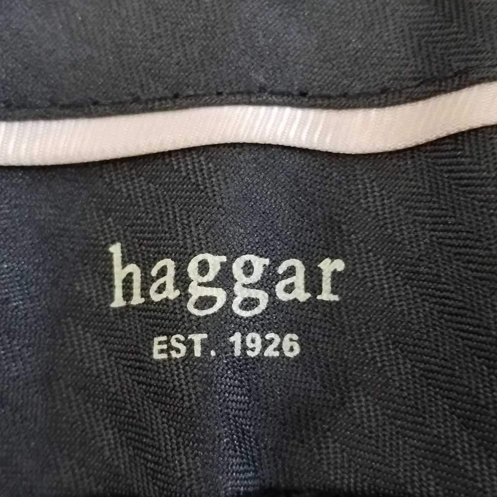 Haggar Men Heather Charcoal Dress Pants 32 x 29 N… - image 3