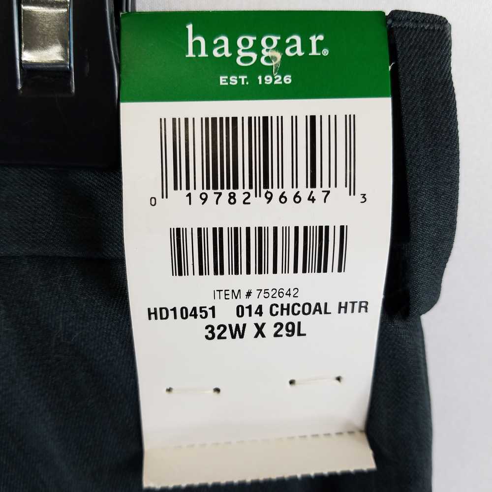 Haggar Men Heather Charcoal Dress Pants 32 x 29 N… - image 6