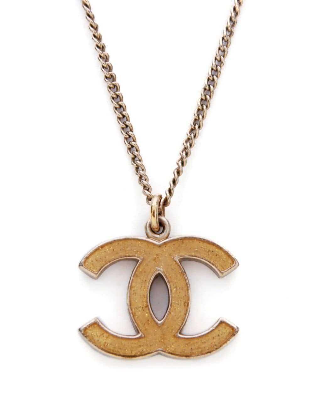 CHANEL Pre-Owned 2007 CC pendant necklace - Gold - image 1