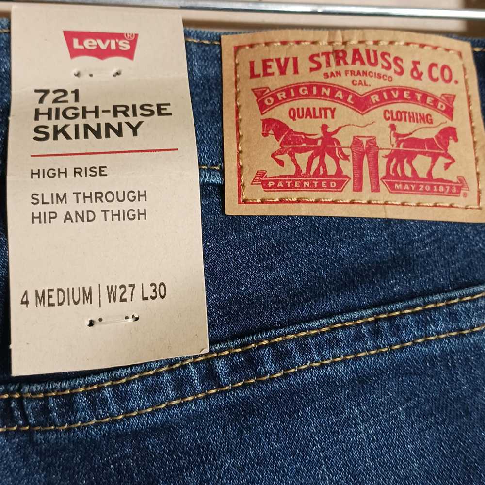 Levi's Unisex Navy Levi Jeans Size 4 Medium W27 L… - image 3