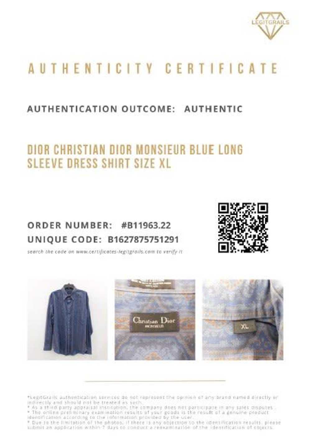 Christian Dior Monsieur Blue Long-Sleeve Men's Dr… - image 11