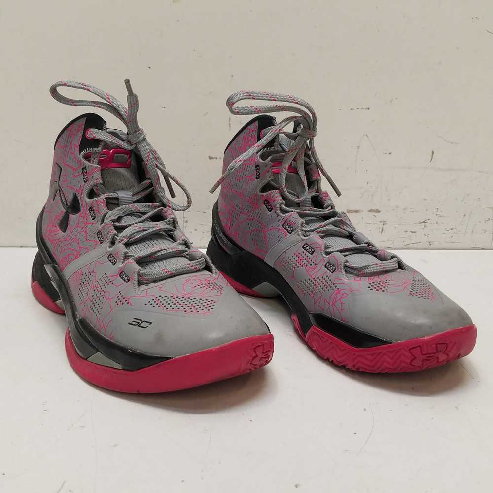 Under Armour Curry 2 Mother's Day Sneakers Grey P… - image 3