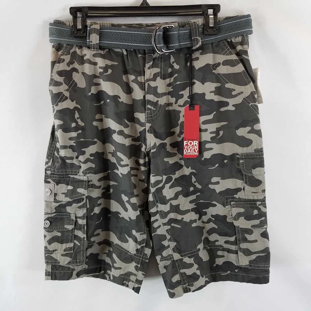 Jeans By Buffalo Men Camo Grey Shorts 30 - image 1