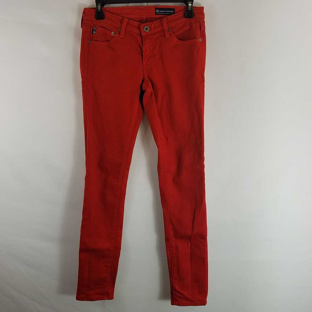Adriano Goldschmied Women Red Pants Size 27 - image 1