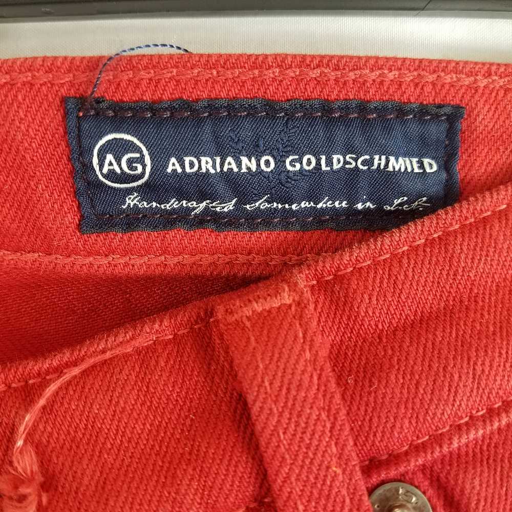 Adriano Goldschmied Women Red Pants Size 27 - image 6