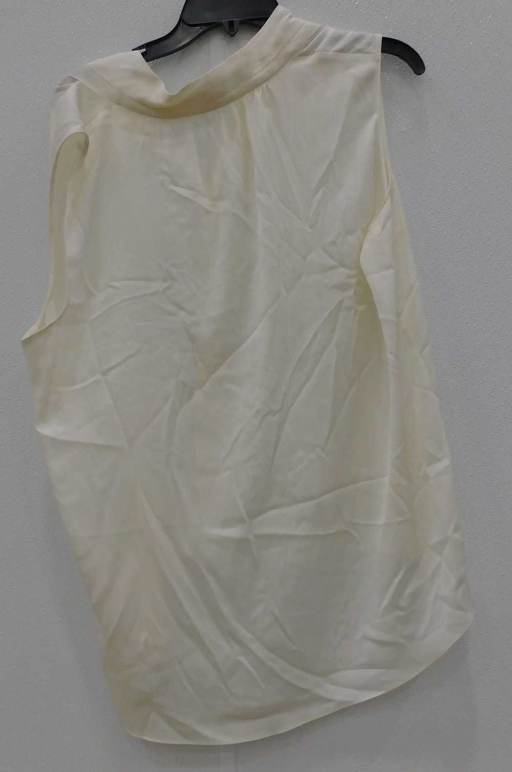 Elie Tahari Women's Sleeveless White Blouse Size … - image 4