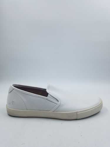 Frye White Leather Slip-On Sneakers Men's 12 - image 1