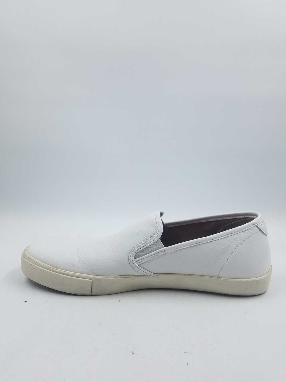 Frye White Leather Slip-On Sneakers Men's 12 - image 2