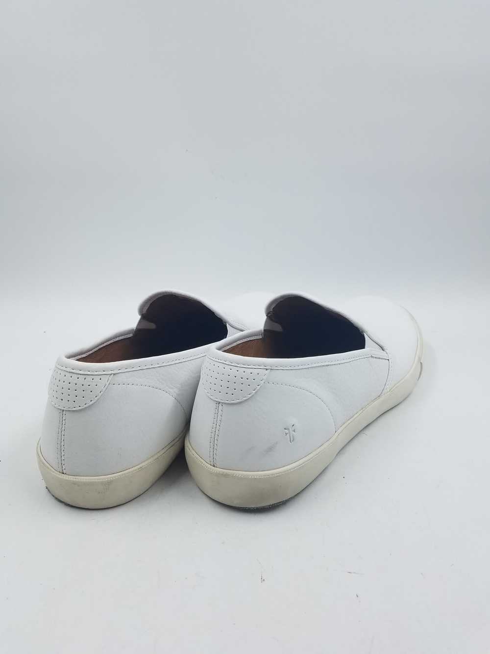 Frye White Leather Slip-On Sneakers Men's 12 - image 4