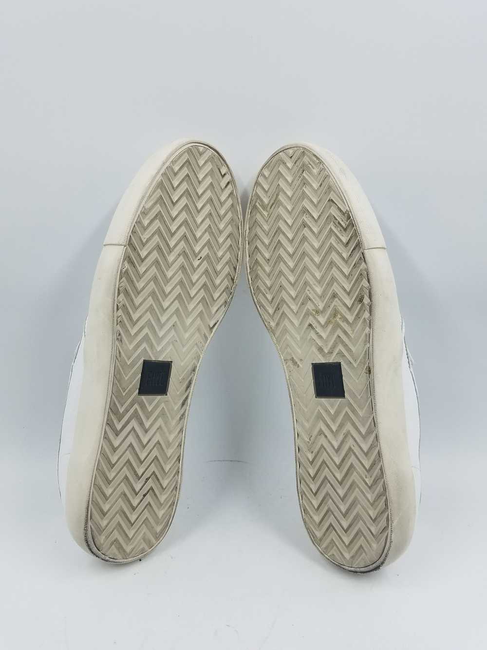Frye White Leather Slip-On Sneakers Men's 12 - image 5