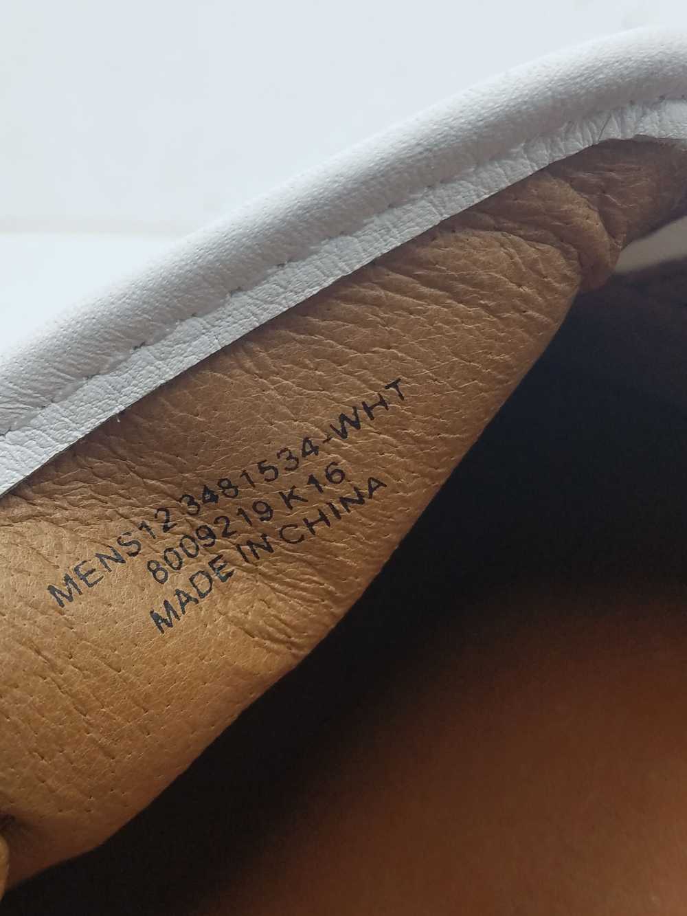 Frye White Leather Slip-On Sneakers Men's 12 - image 7