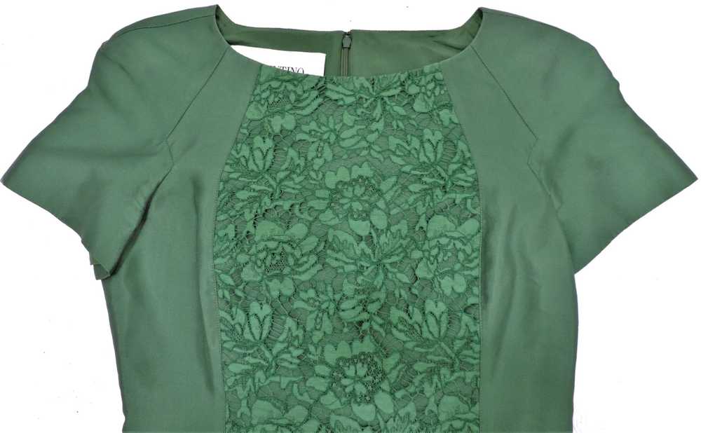 Valentino Emerald Green Lace Embroidered Cotton S… - image 7