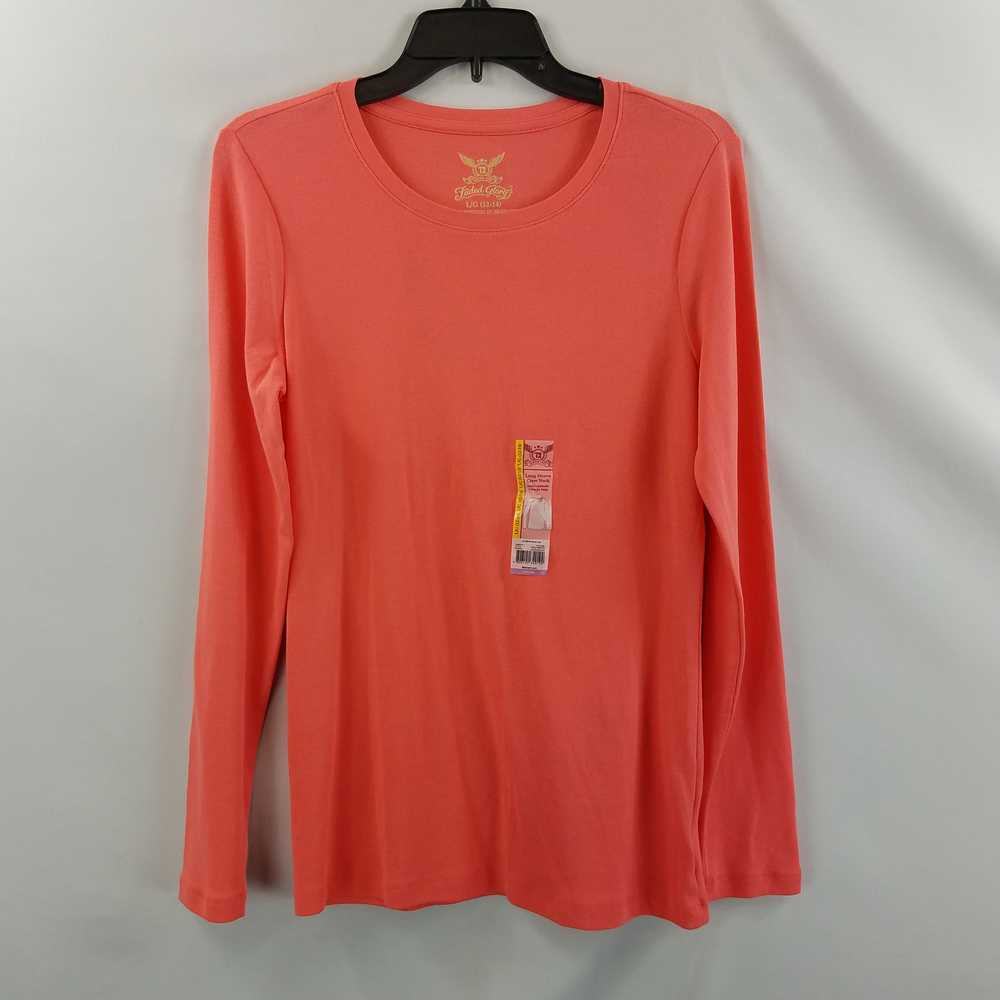 Faded Glory Women's Long Sleeve Top L Pink - image 1