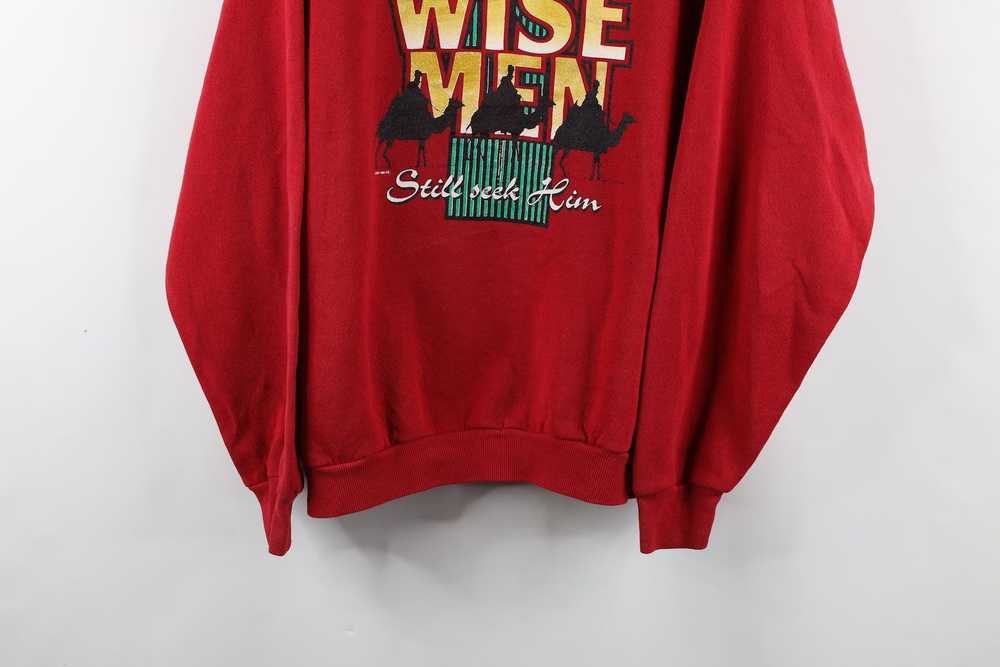 Vintage Vintage 90s Wise Men Jesus Crewneck Sweat… - image 3