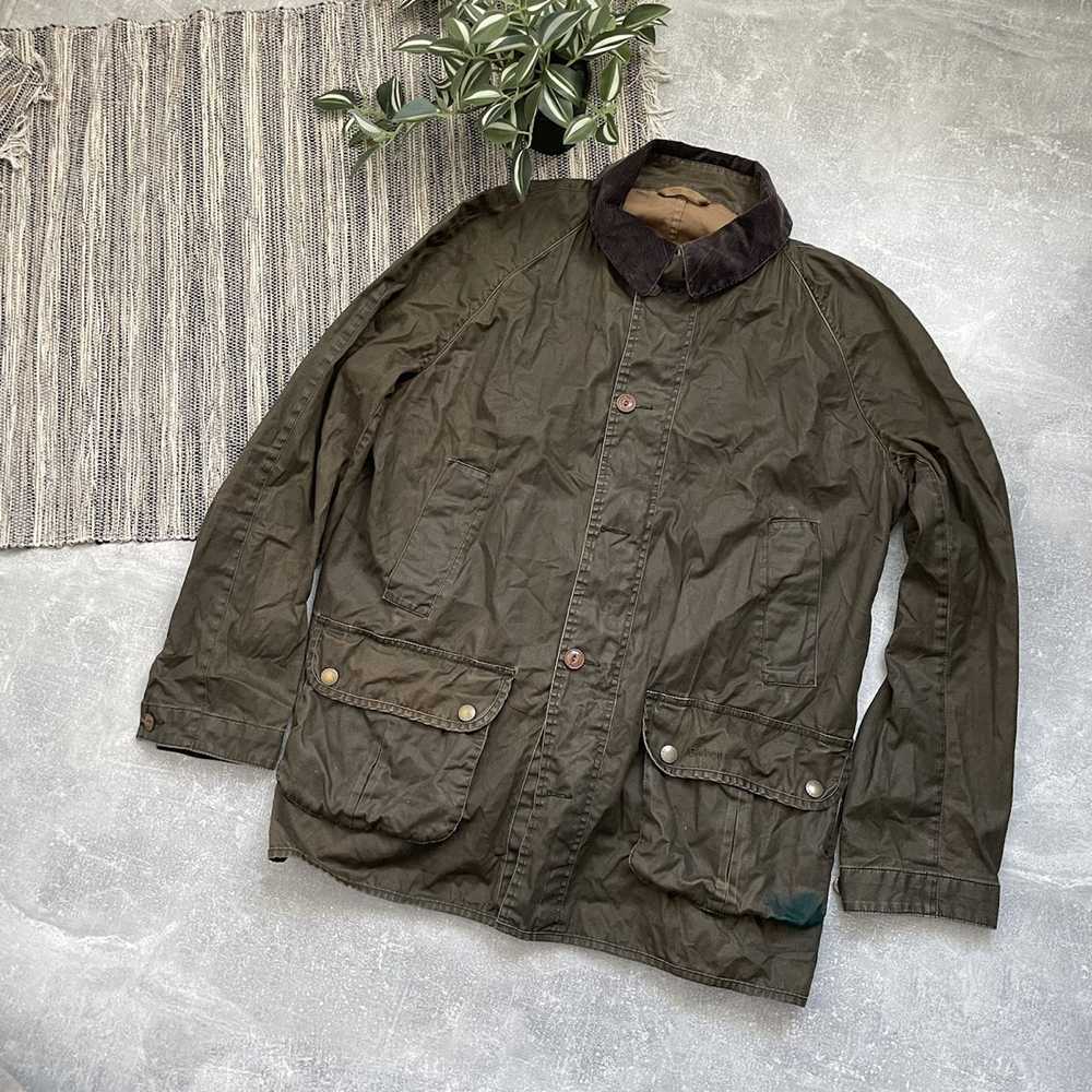 Barbour × Vintage × Waxed Barbour Grassdale jacke… - image 1