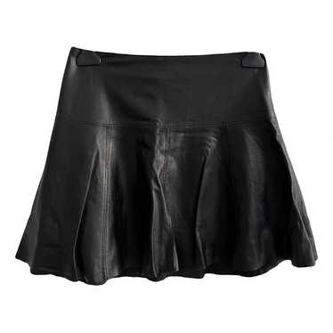 Club Monaco Leather mini skirt - image 1