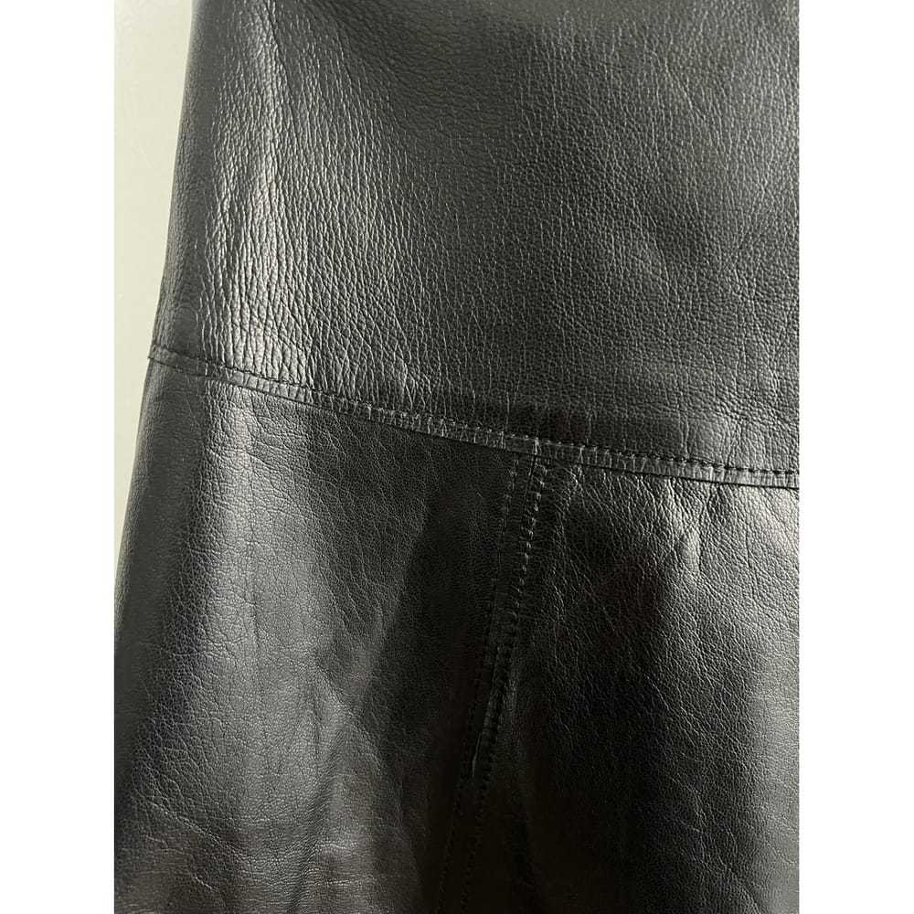 Club Monaco Leather mini skirt - image 5
