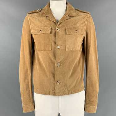 Simon Spurr Camel Suede Epaulettes Jacket - image 1