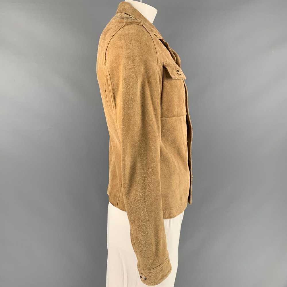 Simon Spurr Camel Suede Epaulettes Jacket - image 3