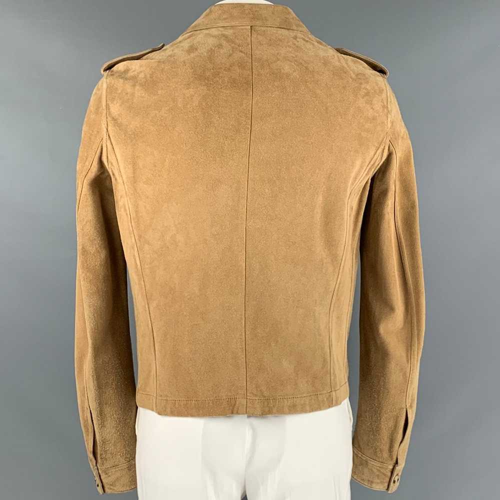 Simon Spurr Camel Suede Epaulettes Jacket - image 4