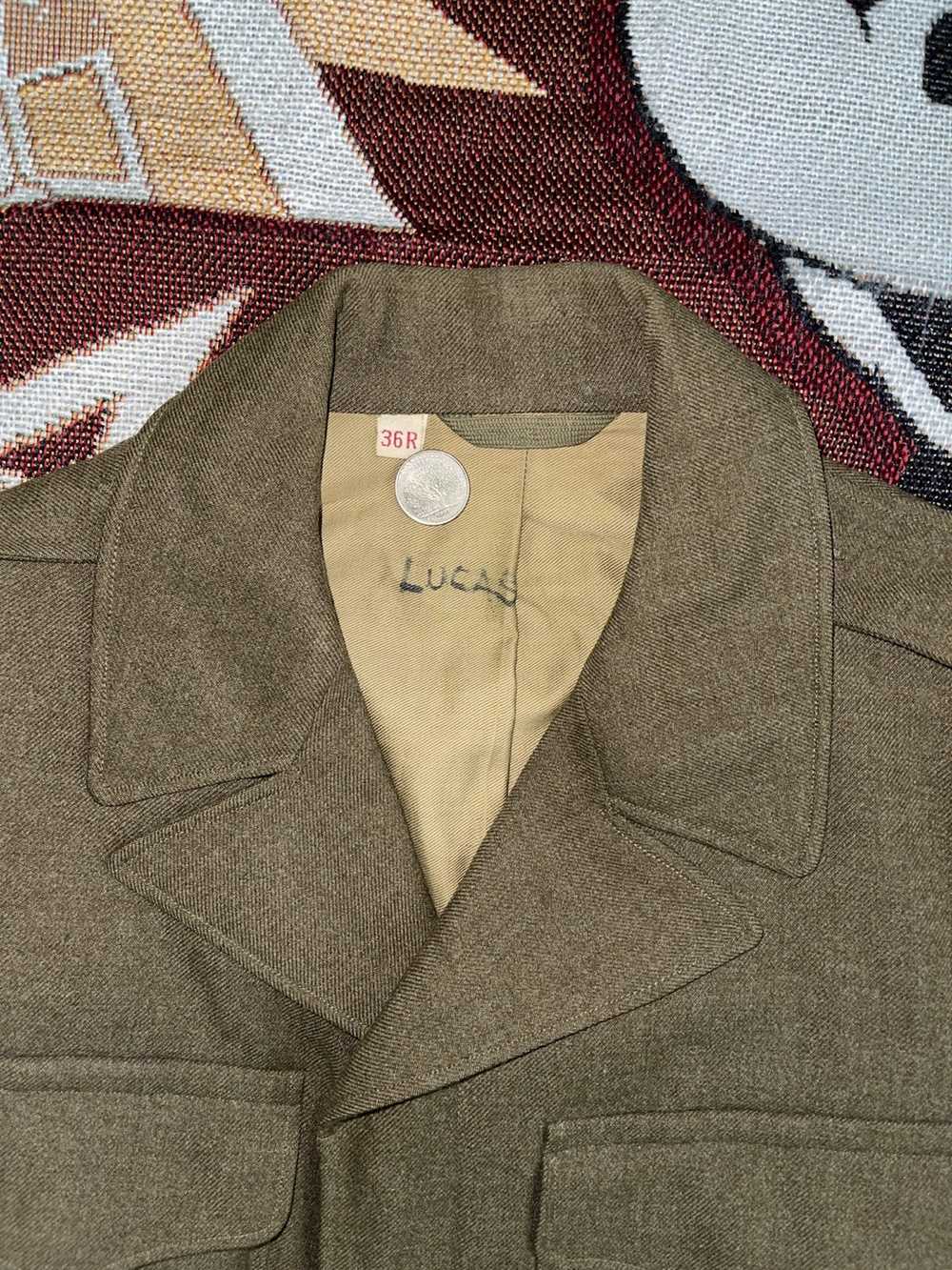 Vintage Vintage 40s WW2 US Army Ike Wool Jacket - image 4