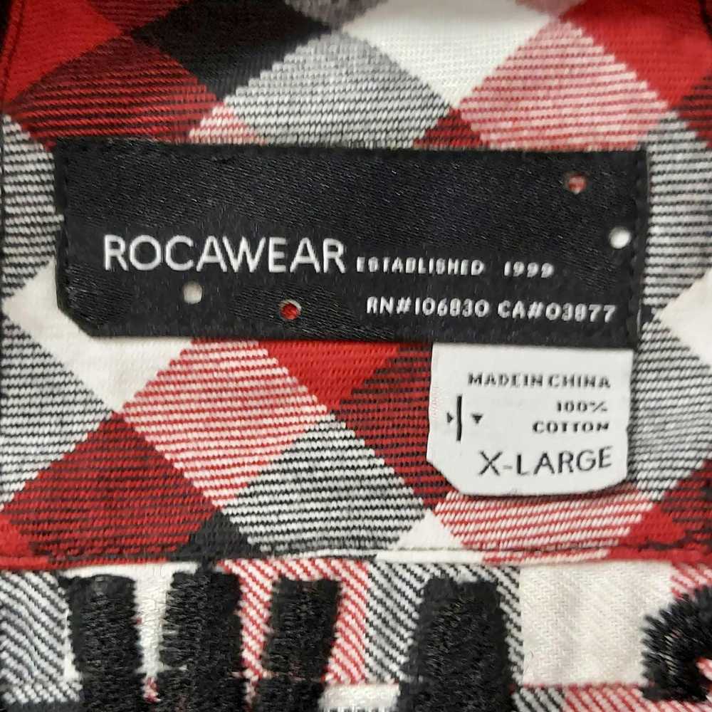 Rocawear Rocawear Shirt Mens XL Button Up Plaid C… - image 5