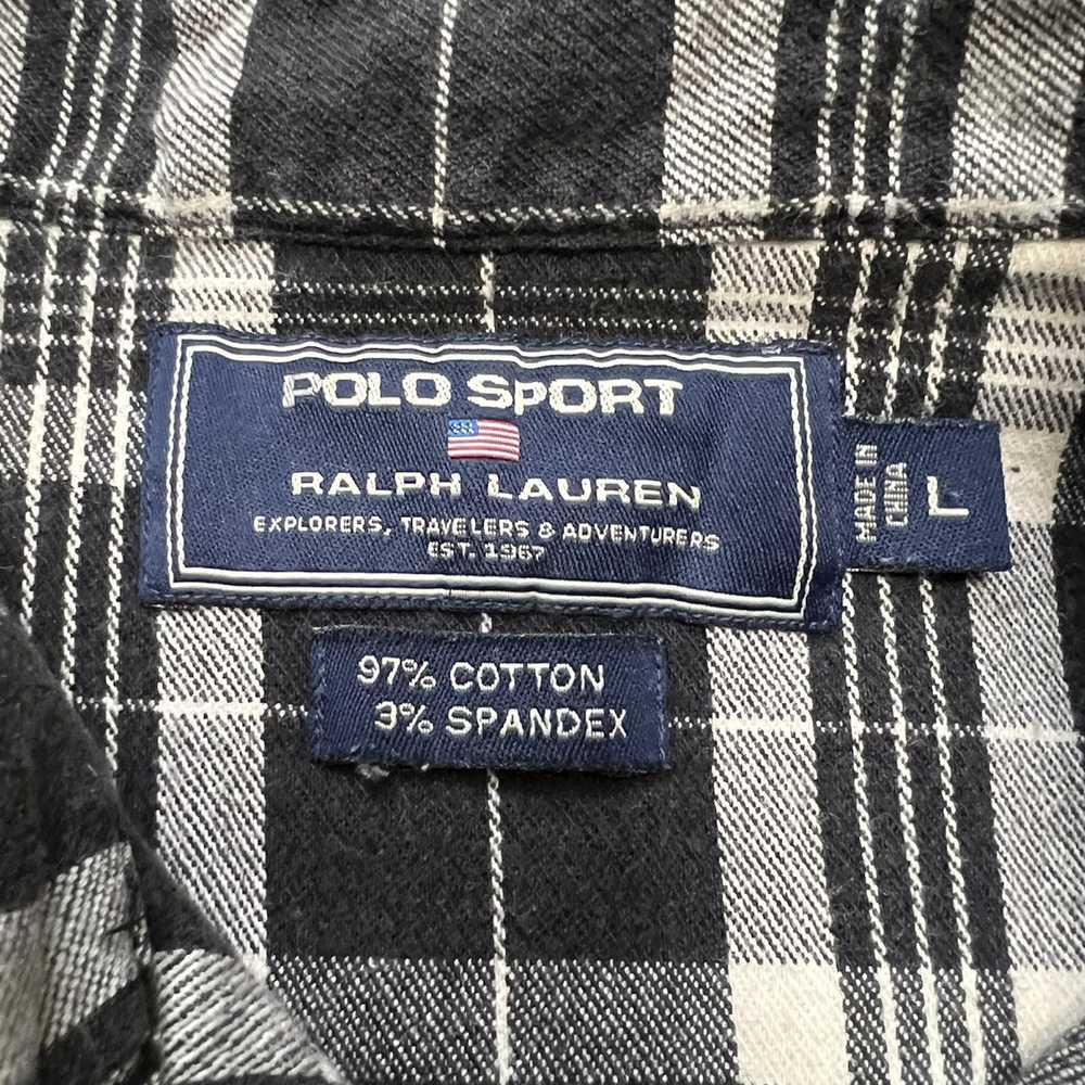 Polo Ralph Lauren Vintage Polo Sport Purple Snap … - image 3