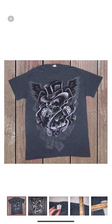 Vintage Y2K Grunge Skull Shirt