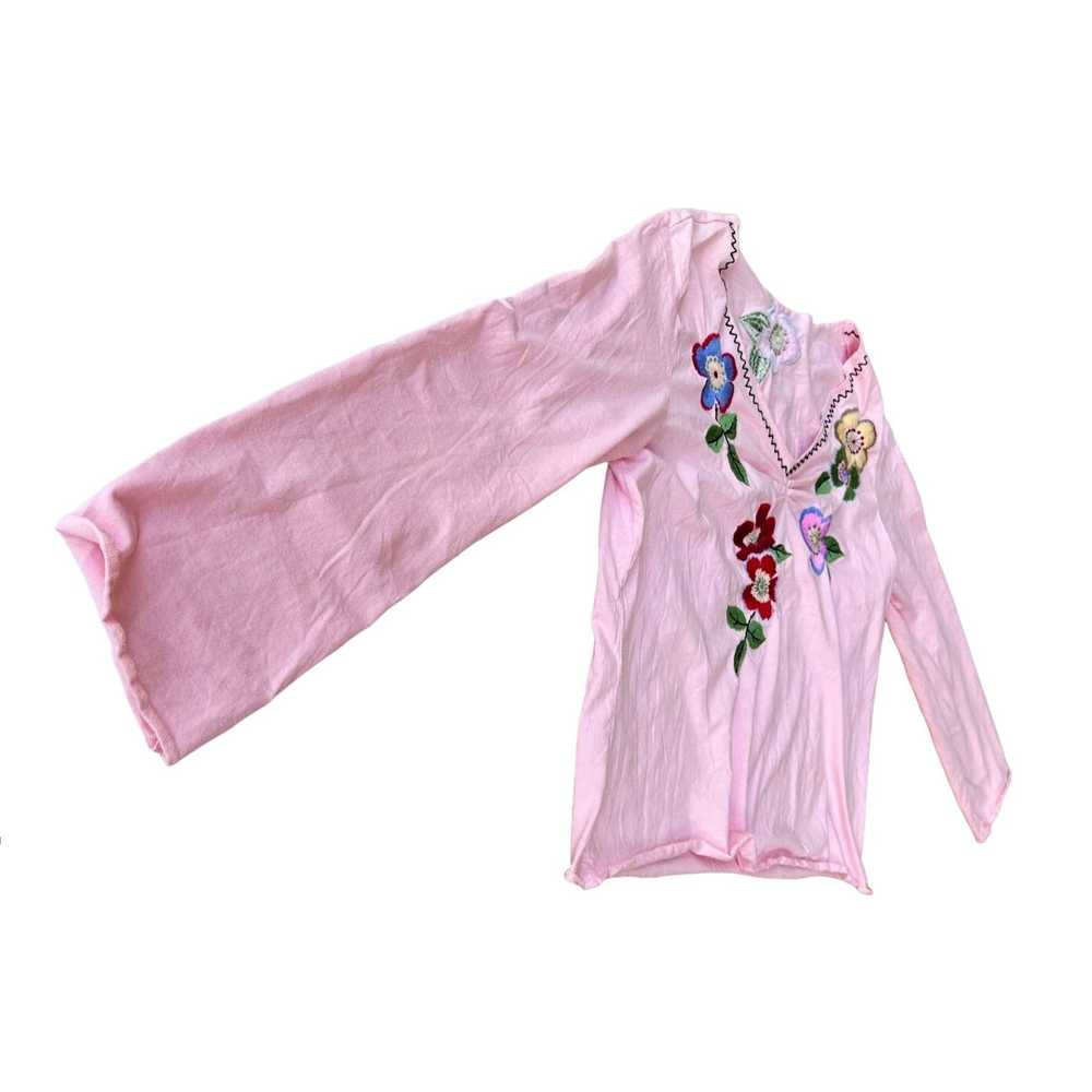 Art × Streetwear × Vintage Embroidered Floral Top… - image 7
