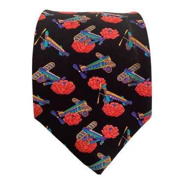 Leonard Paris Dessin men’s suit tie fruit n store flowers