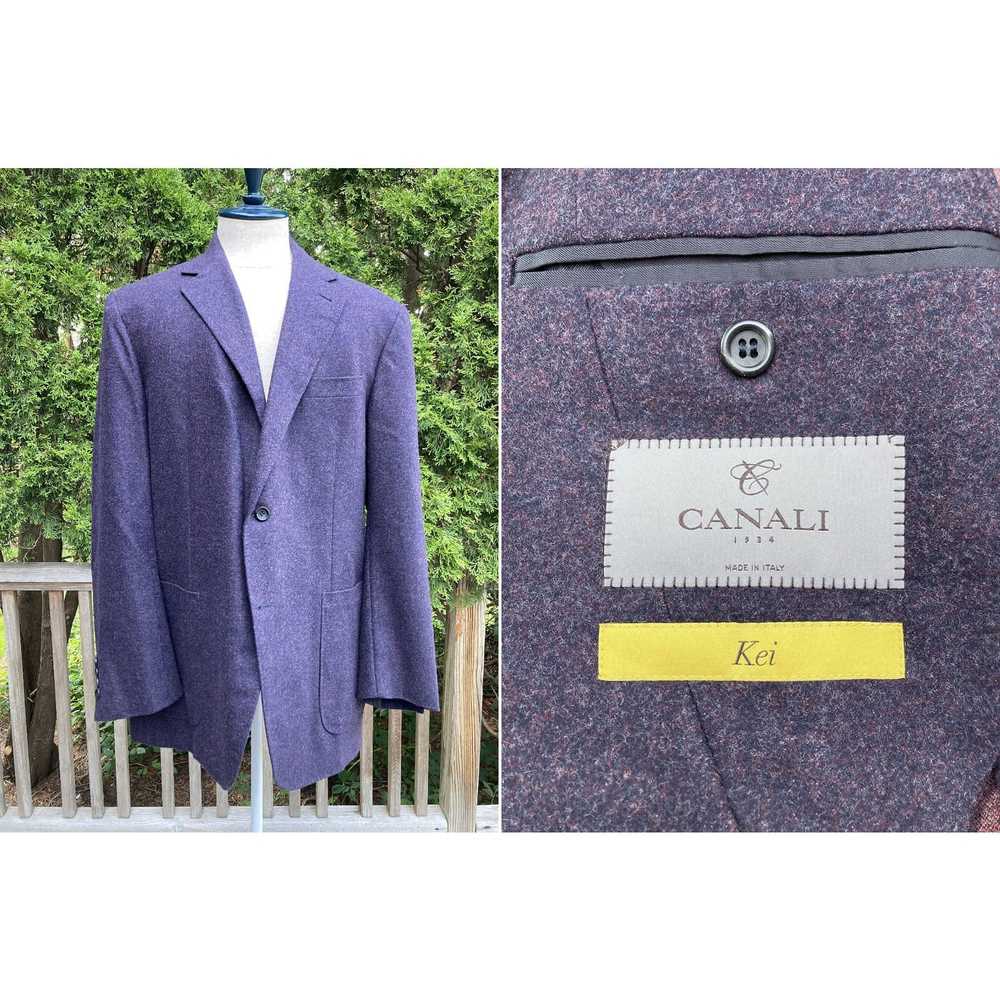 Canali 58/48 CANALI-Kei Unstructured Flannel Wool… - image 1