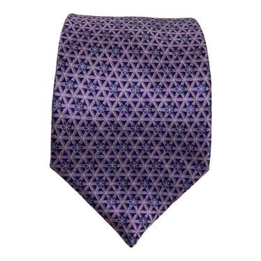 Eton ETON Geometric Silk Tie Made In France 59"-3.